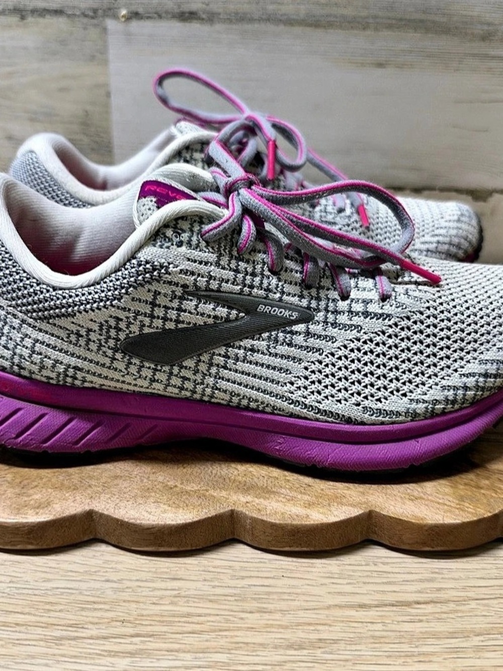 Brooks Revel Women's Athletic Shoes Gray & Purple US 8.5